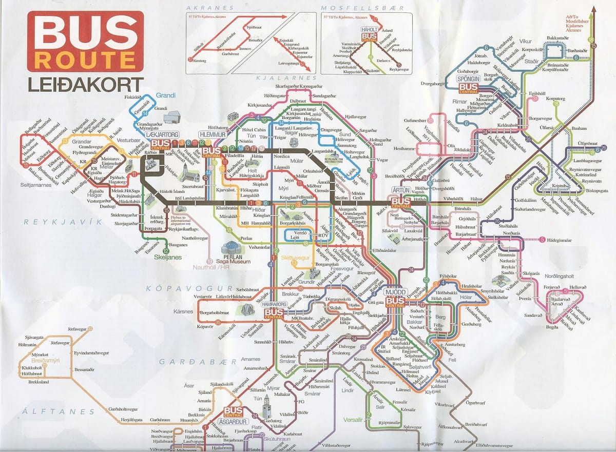 セビリアのバス路線図