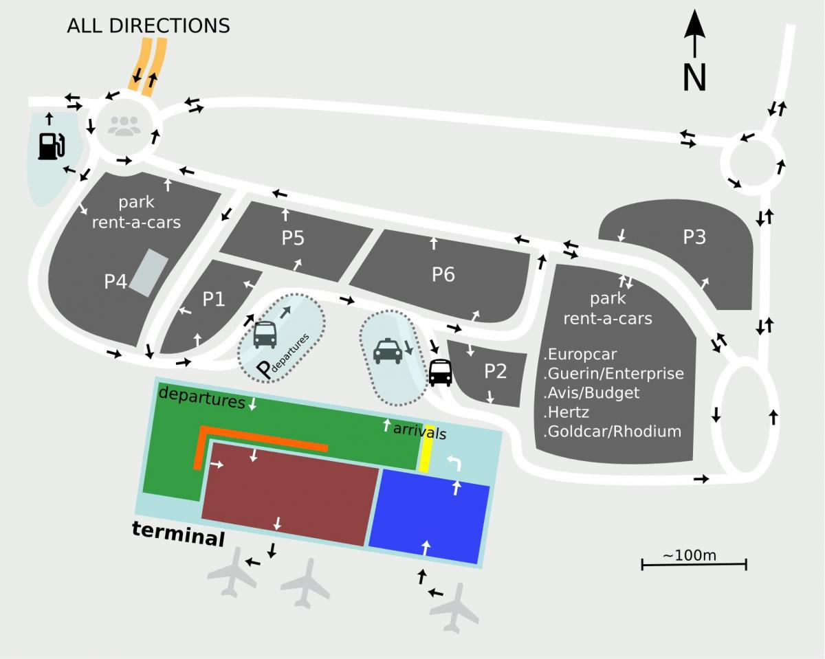 セビリア空港地図