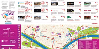 セビリヤのホテル地図